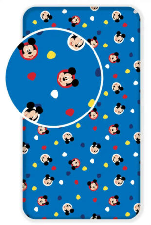 Dětské bavlněné prostěradlo s potiskem Mickey